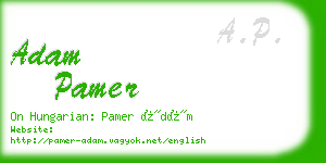 adam pamer business card